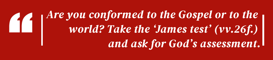 Bible Study Series: The James' Test! (James 1: 19-27) 2 f1a62fd