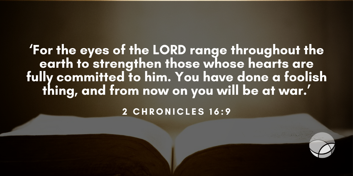 barnabas today bible verse 2 chronicles 16.9