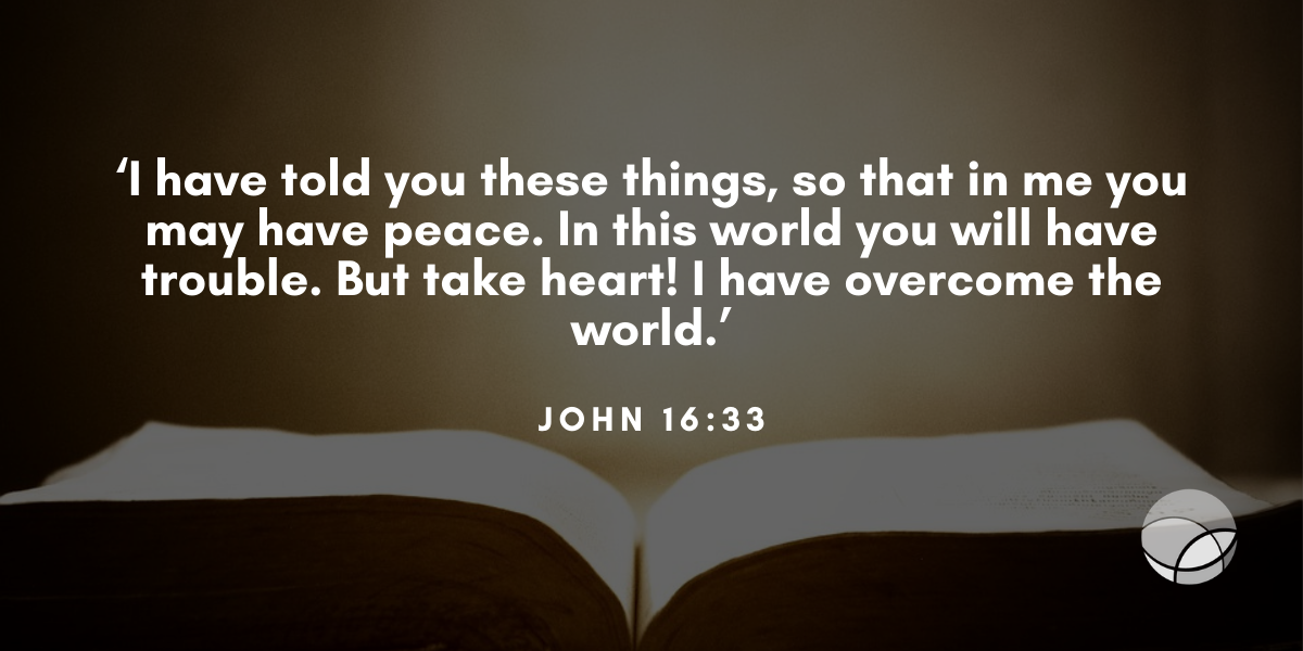 Peace with Circumstances 2 barnabas today bible verse john 16.33 1