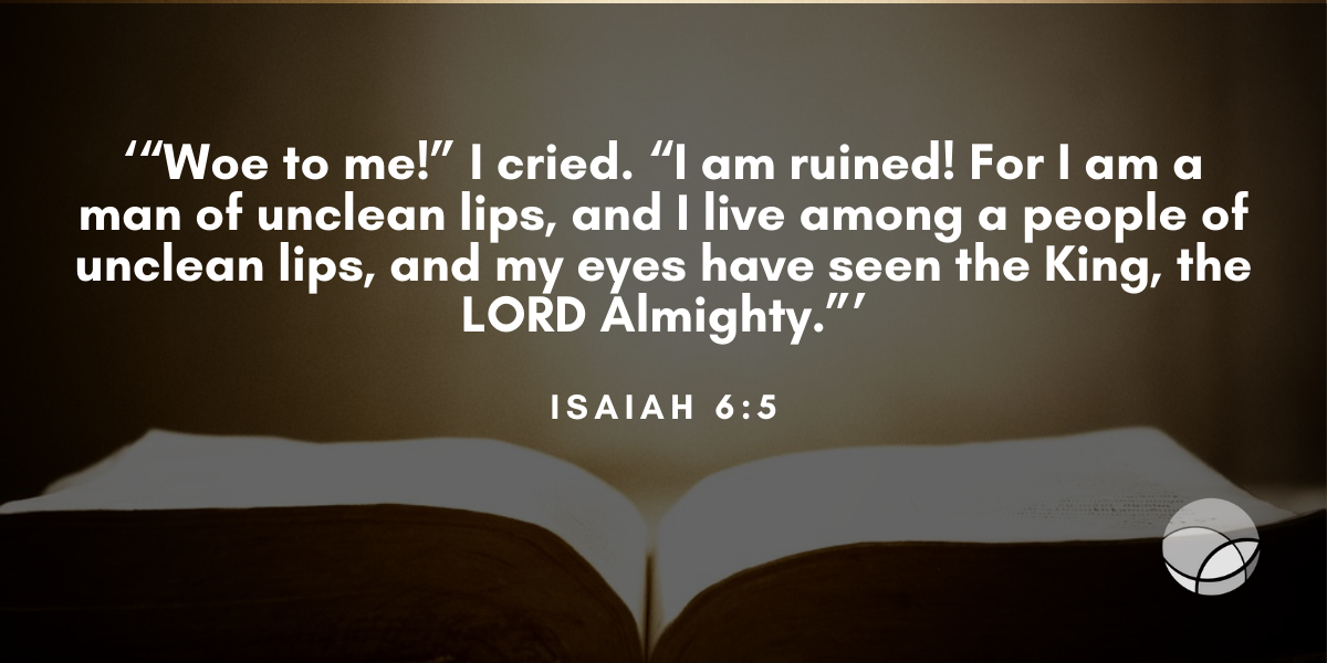Unclean 2 barnabas today devotional bible verse isaiah 6.5