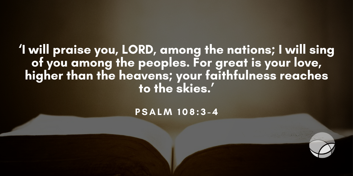 Freely Give 2 barnabas today devotionals bible verse psalms 108.3 4