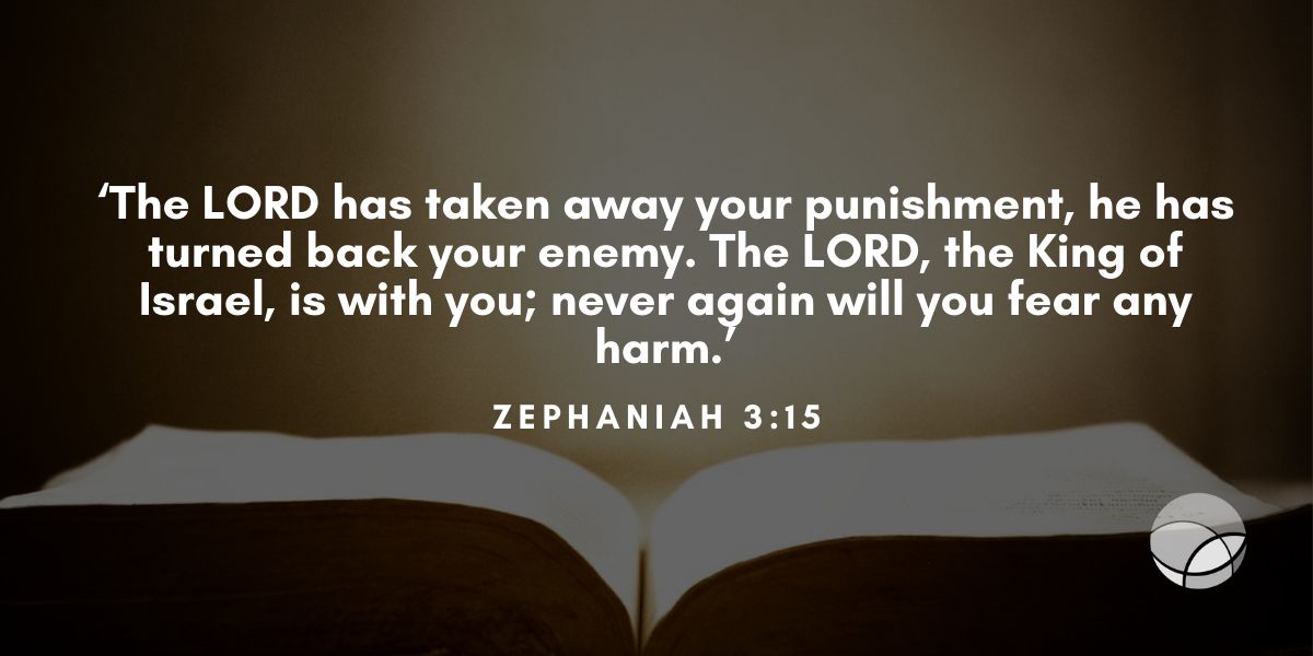 Fear Not 2 barnabas today devotionals bible verse zephaniah 3.15