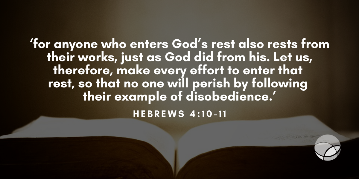 barnabas today devotionals bible verse hebrews 4.10 11